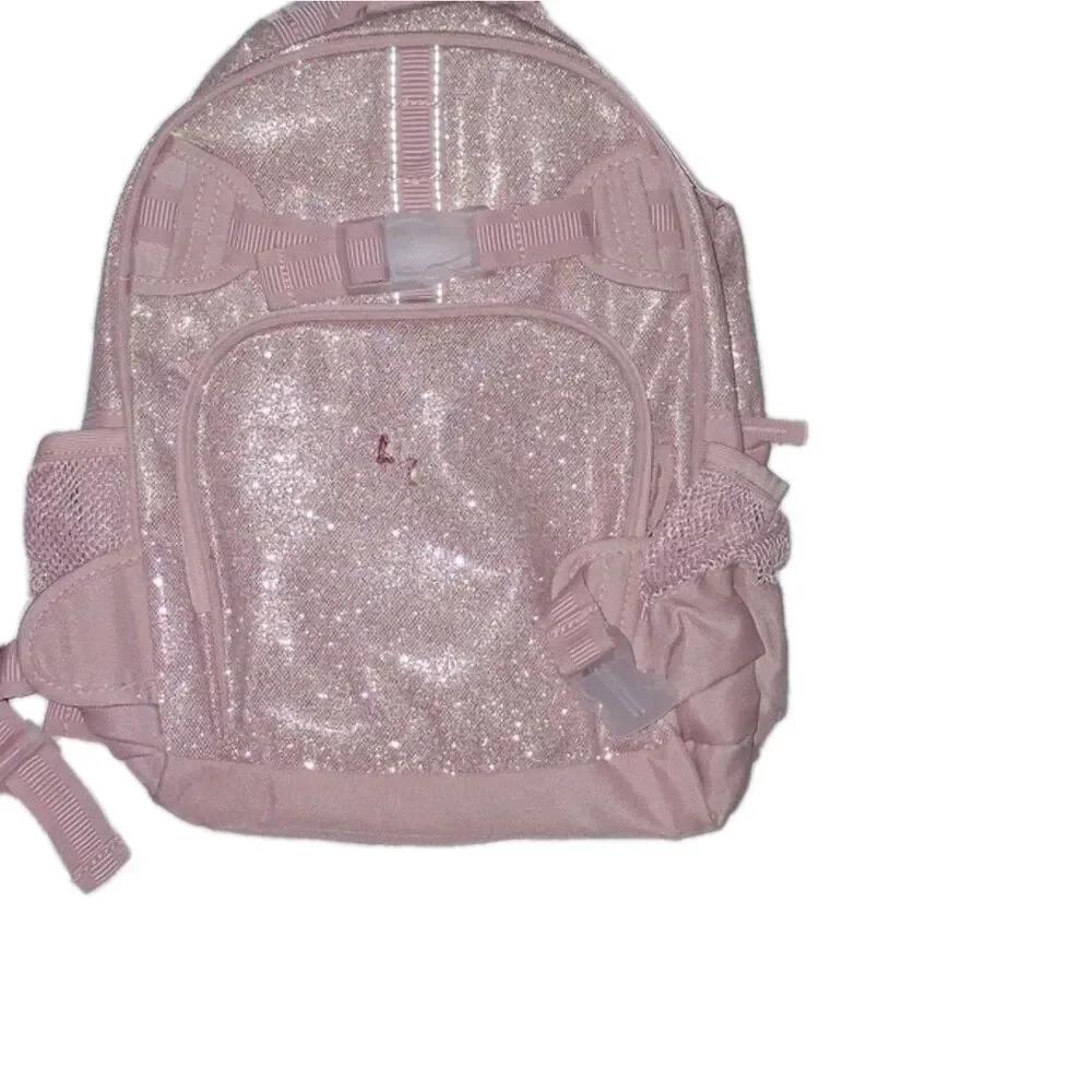 Pottery Barn Kids Girls New BACKPACK Pink Glitter